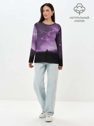 Лонгслив женский. Хлопок / ВОЛКИ СОЗВЕЗДИЯ