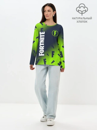 Лонгслив женский. Хлопок / FORTNITE / ФОРТНАЙТ