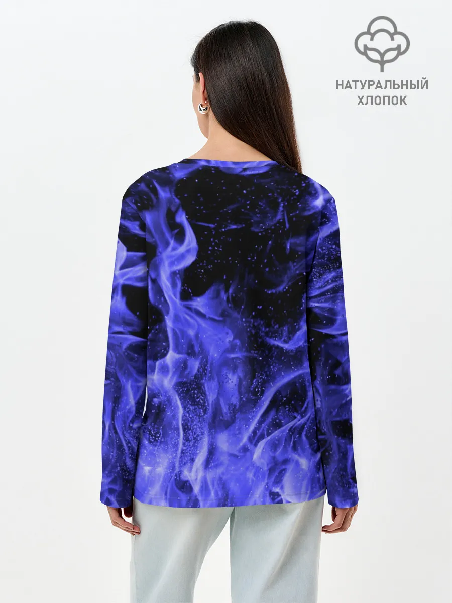 Лонгслив женский. Хлопок / MINECRAFT CREEPER