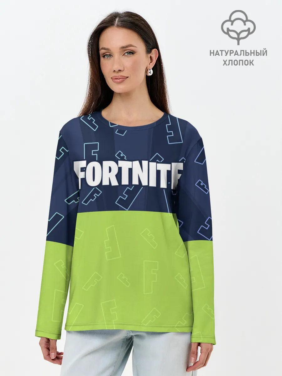 Лонгслив женский. Хлопок / FORTNITE / ФОРТНАЙТ