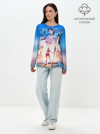 Лонгслив женский. Хлопок / ФОРТНАЙТ 3 СЕЗОН