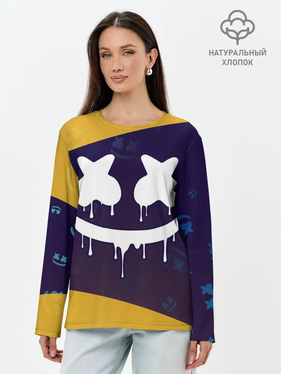 Лонгслив женский. Хлопок / MARSHMELLO / МАРШМЕЛЛОУ