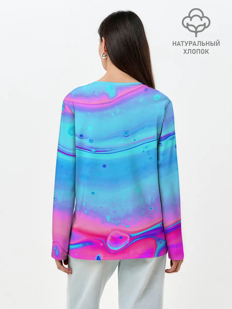 Лонгслив женский. Хлопок / Атмосфера