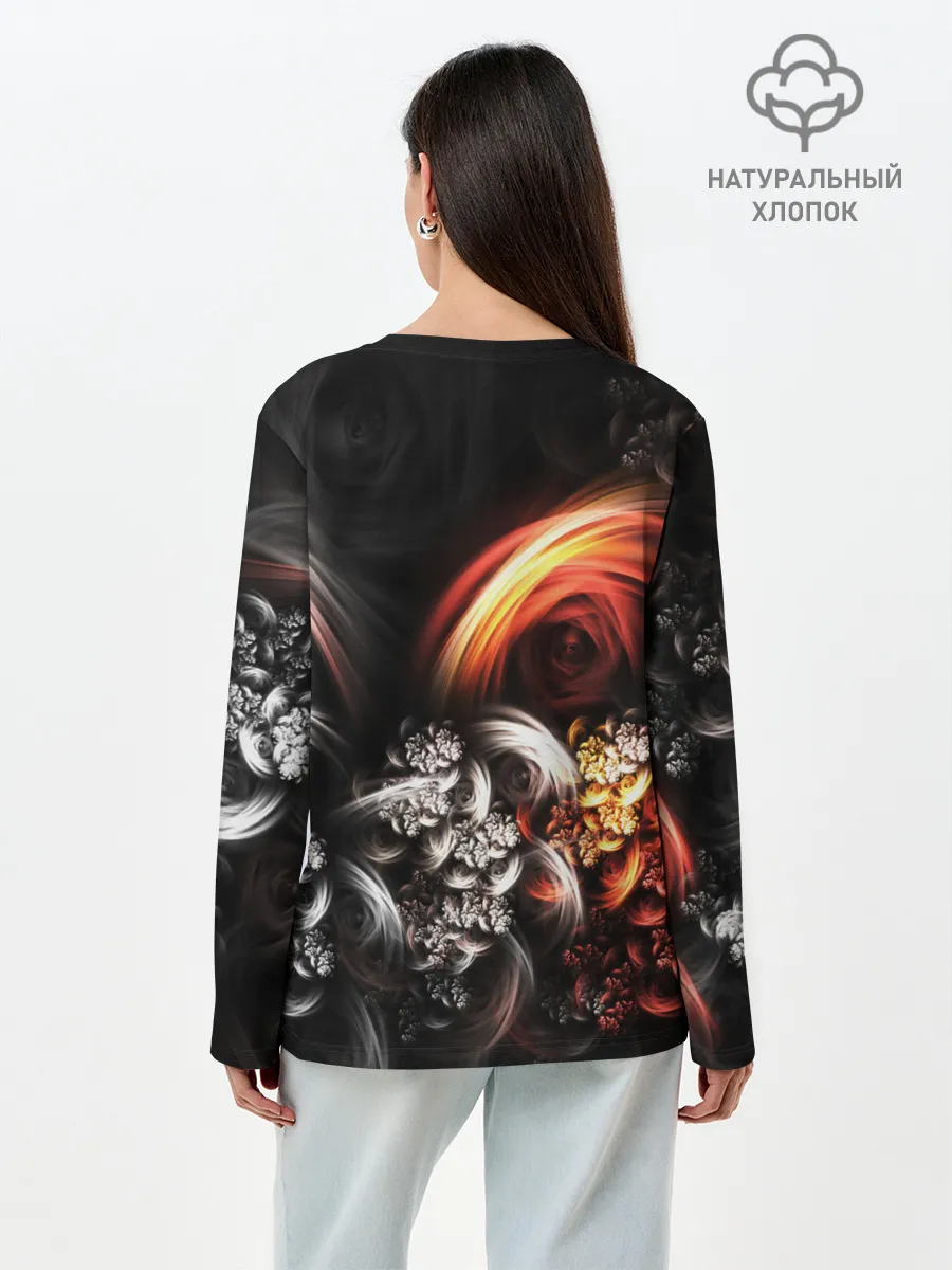 Лонгслив женский. Хлопок / FRACTALS