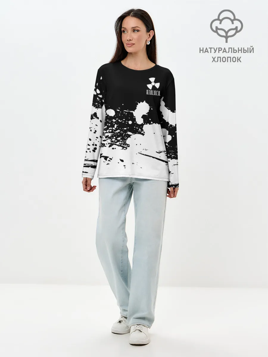 Лонгслив женский. Хлопок / S.T.A.L.K.E.R.