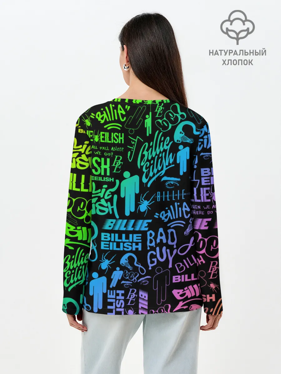Лонгслив женский. Хлопок / BILLIE EILISH | БИЛЛИ АЙЛИШ