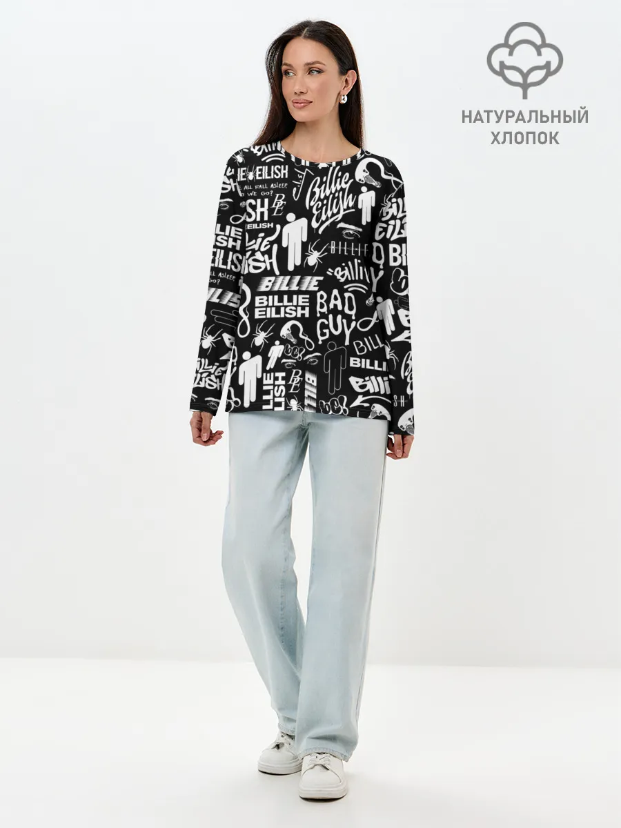 Лонгслив женский. Хлопок / BILLIE EILISH | БИЛЛИ АЙЛИШ