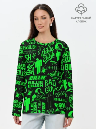 Лонгслив женский. Хлопок / BILLIE EILISH | БИЛЛИ АЙЛИШ
