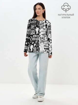 Лонгслив женский. Хлопок / BILLIE EILISH | БИЛЛИ АЙЛИШ