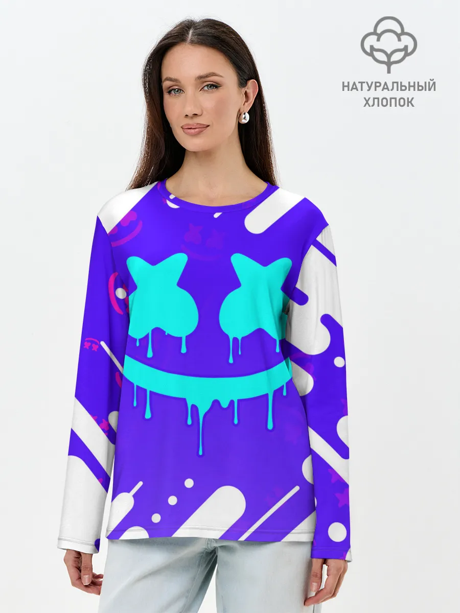 Лонгслив женский. Хлопок / MARSHMELLO / МАРШМЕЛЛОУ