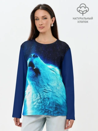 Лонгслив женский. Хлопок / ВОЛЧИЙ ВОЙ