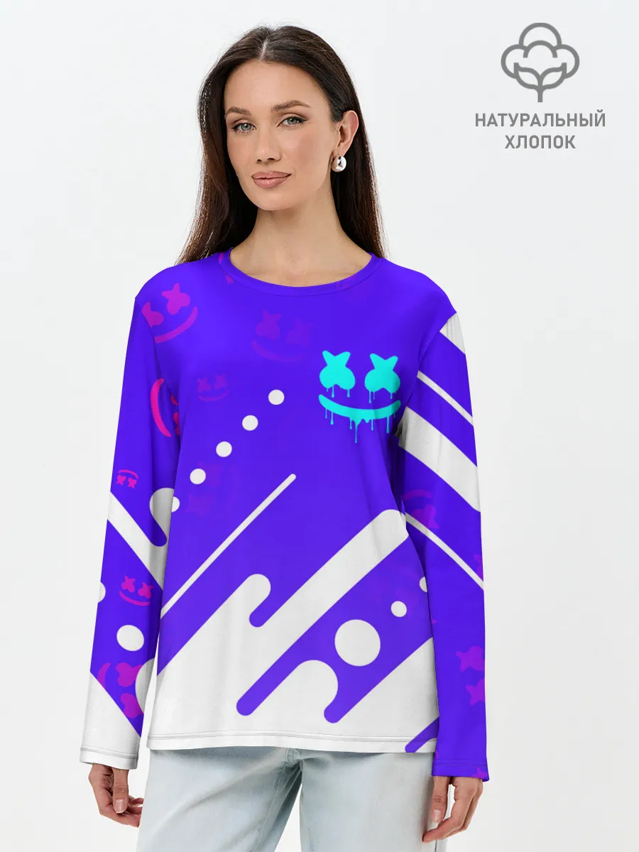 Лонгслив женский. Хлопок / MARSHMELLO / МАРШМЕЛЛОУ