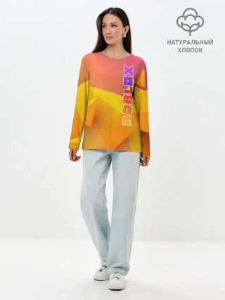 Лонгслив женский. Хлопок / Roblox