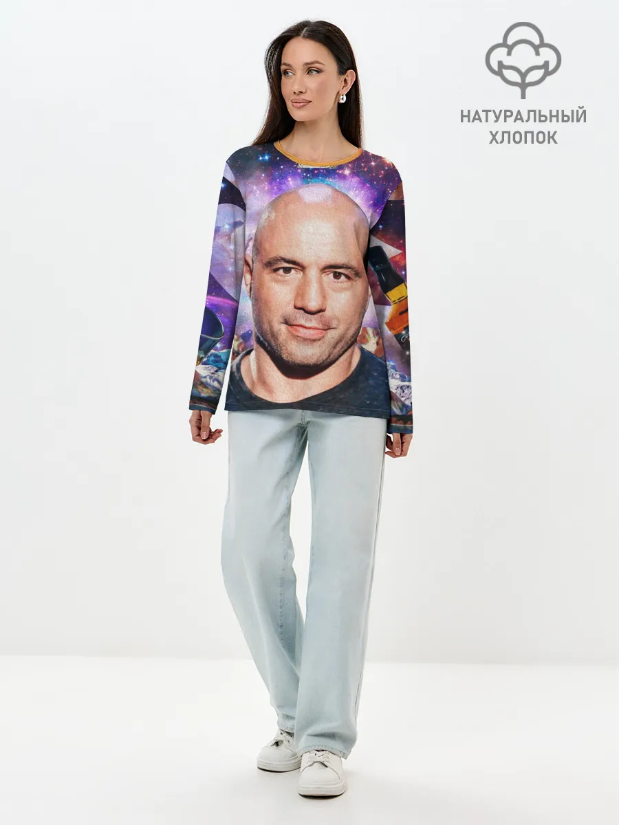 Лонгслив женский. Хлопок / ДЖО РОГАН ПОДКАСТ