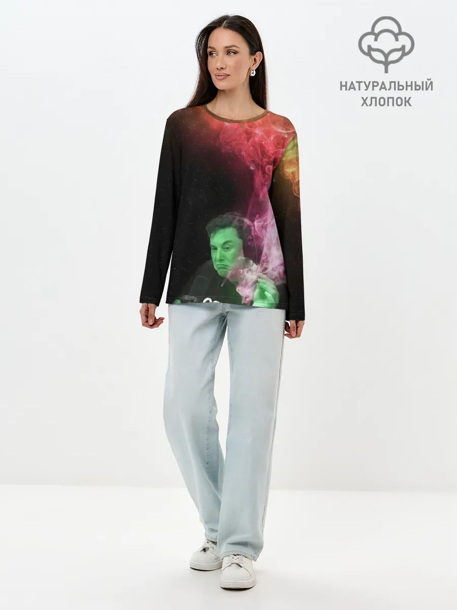 Лонгслив женский. Хлопок / ПРИШЕЛЕЦ