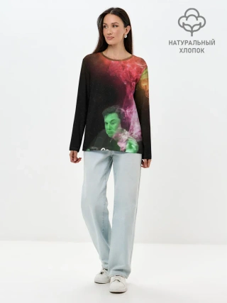 Лонгслив женский. Хлопок / ПРИШЕЛЕЦ