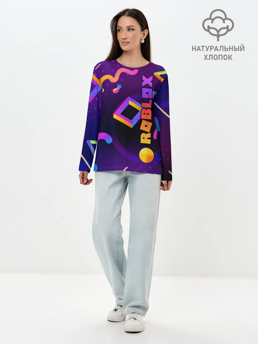 Лонгслив женский. Хлопок / Roblox
