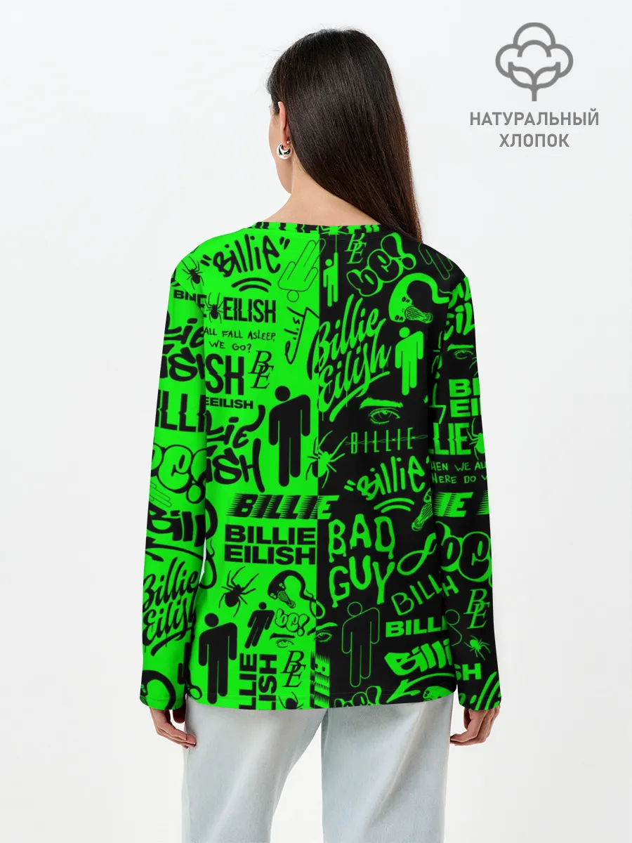 Лонгслив женский. Хлопок / BILLIE EILISH | БИЛЛИ АЙЛИШ