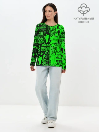 Лонгслив женский. Хлопок / BILLIE EILISH | БИЛЛИ АЙЛИШ