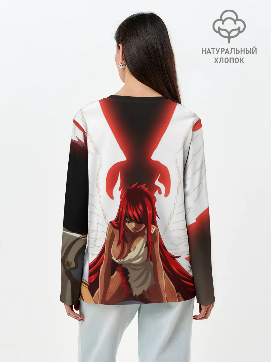 Лонгслив женский. Хлопок / Эльза Фейри Тейл