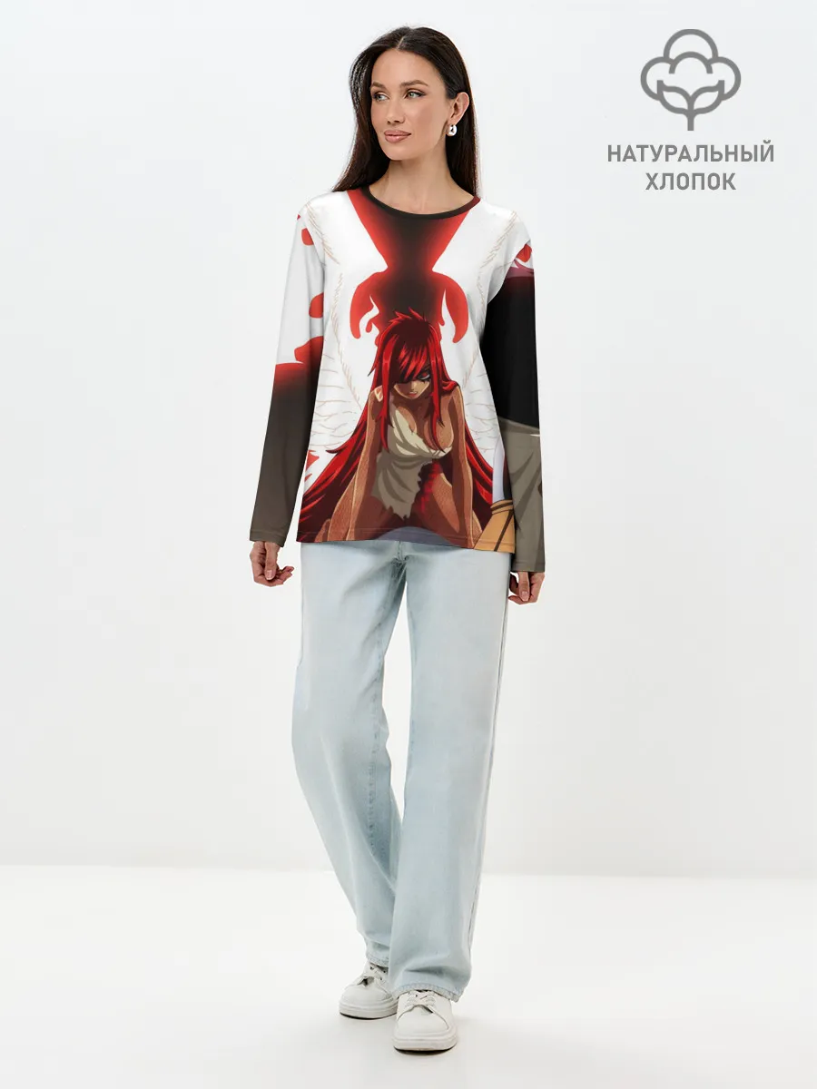 Лонгслив женский. Хлопок / Эльза Фейри Тейл