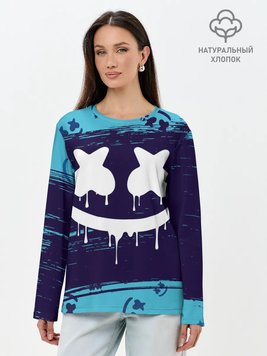 Лонгслив женский. Хлопок / MARSHMELLO / МАРШМЕЛЛОУ