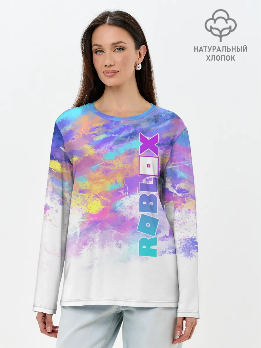 Лонгслив женский. Хлопок / ROBLOX | РОБЛОКС