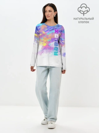 Лонгслив женский. Хлопок / ROBLOX | РОБЛОКС