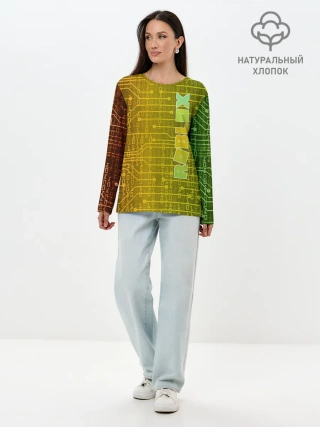 Лонгслив женский. Хлопок / Roblox