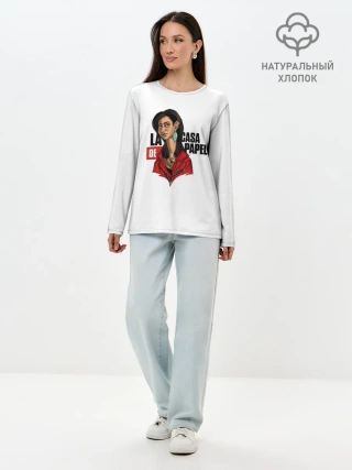 Лонгслив женский. Хлопок / БУМАЖНЫЙ ДОМ
