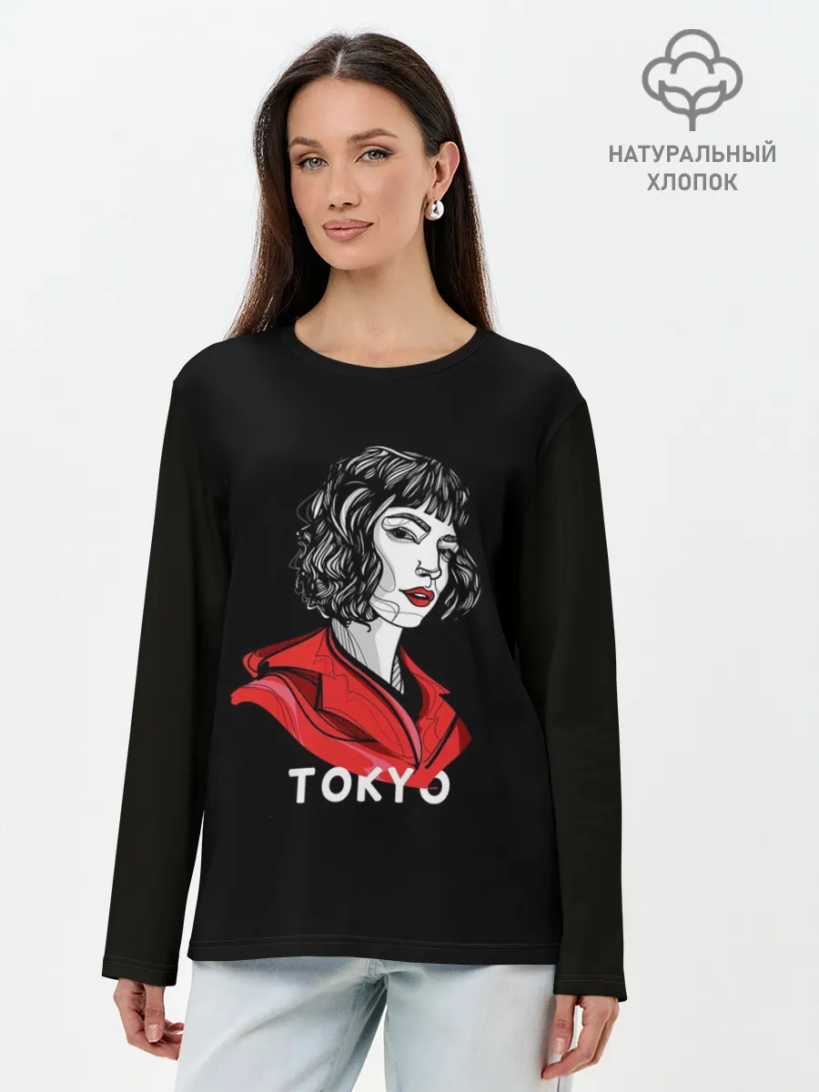 Лонгслив женский. Хлопок / БУМАЖНЫЙ ДОМ