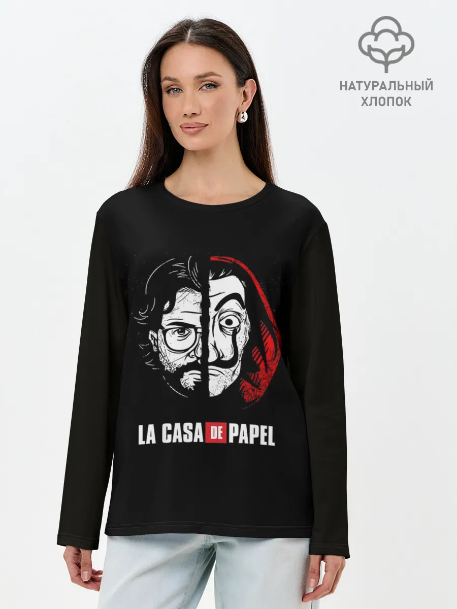 Лонгслив женский. Хлопок / БУМАЖНЫЙ ДОМ