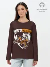 Лонгслив женский. Хлопок / MOTOCROSS | МОТОКРОСС