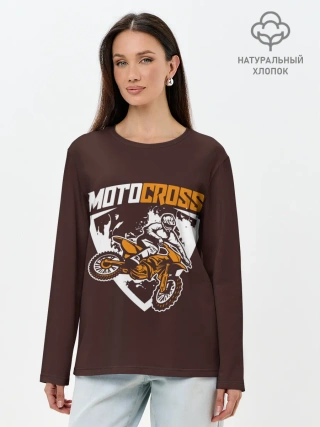 Лонгслив женский. Хлопок / MOTOCROSS | МОТОКРОСС