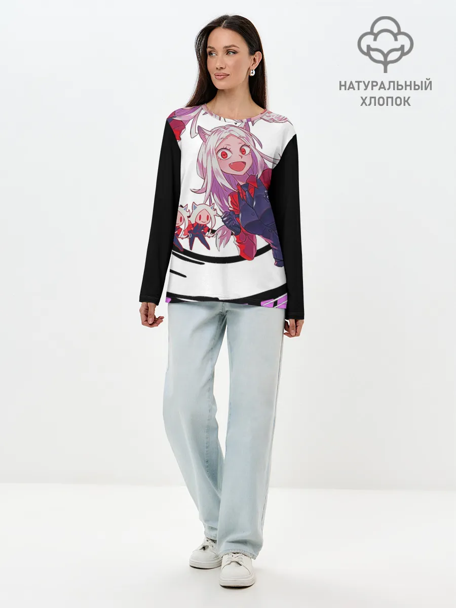 Лонгслив женский. Хлопок / Helltaker