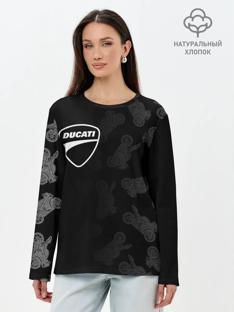 Лонгслив женский. Хлопок / DUCATI [1]