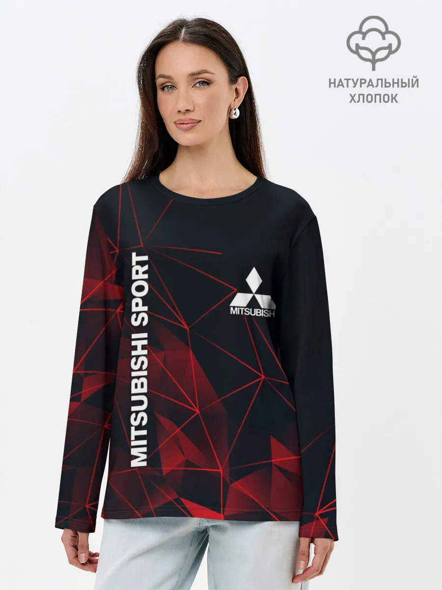 Лонгслив женский. Хлопок / MITSUBISHI