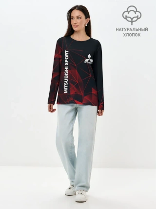 Лонгслив женский. Хлопок / MITSUBISHI