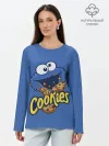 Лонгслив женский. Хлопок / Cookies