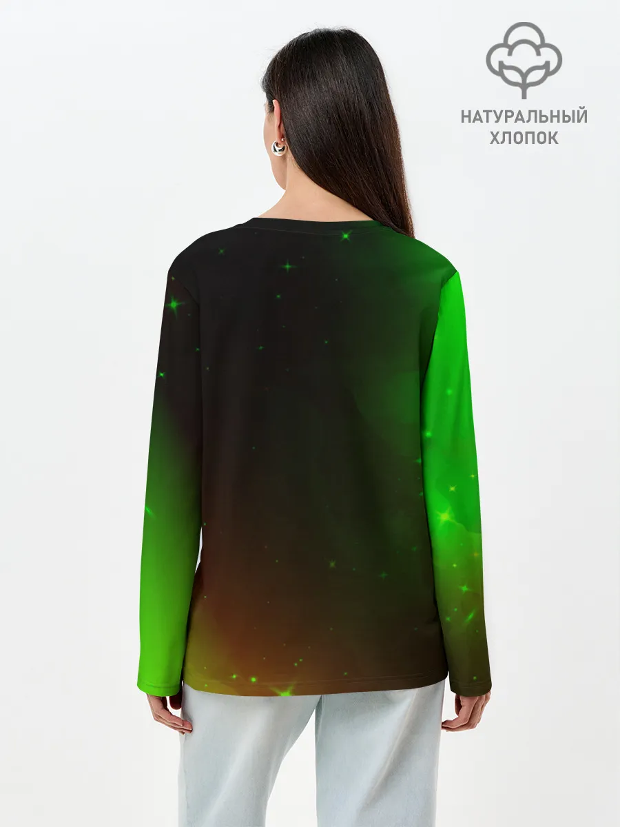 Лонгслив женский. Хлопок / MINECRAFT / МАЙНКРАФТ