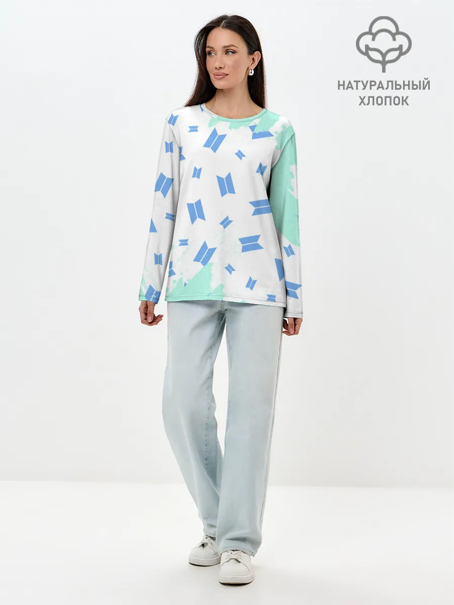 Лонгслив женский. Хлопок / BTS / БТС