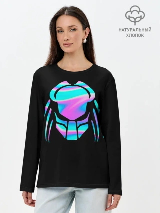 Лонгслив женский. Хлопок / Predator