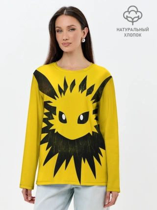 Лонгслив женский. Хлопок / Pokemon