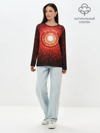 Лонгслив женский. Хлопок / Портал в Ад Данте