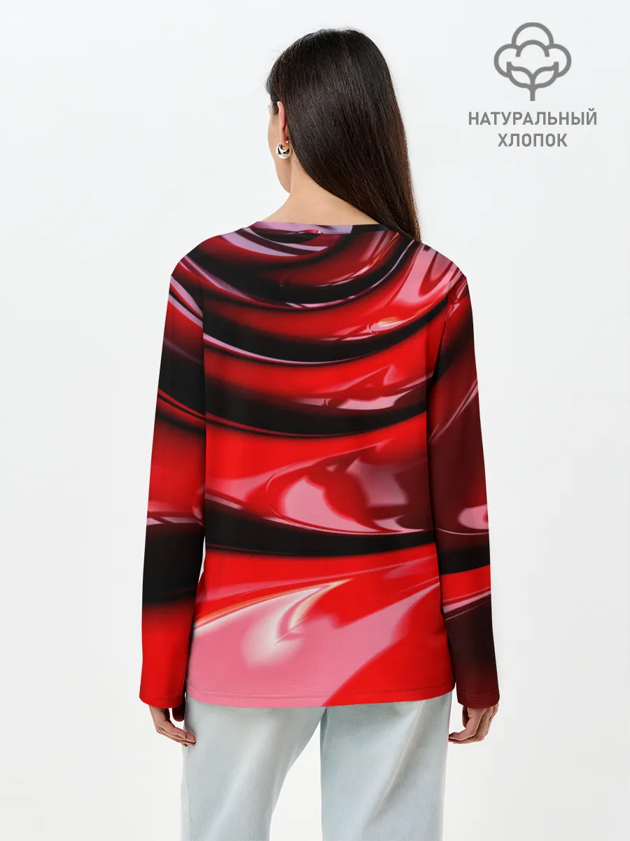 Лонгслив женский. Хлопок / ТЕКСТУРА