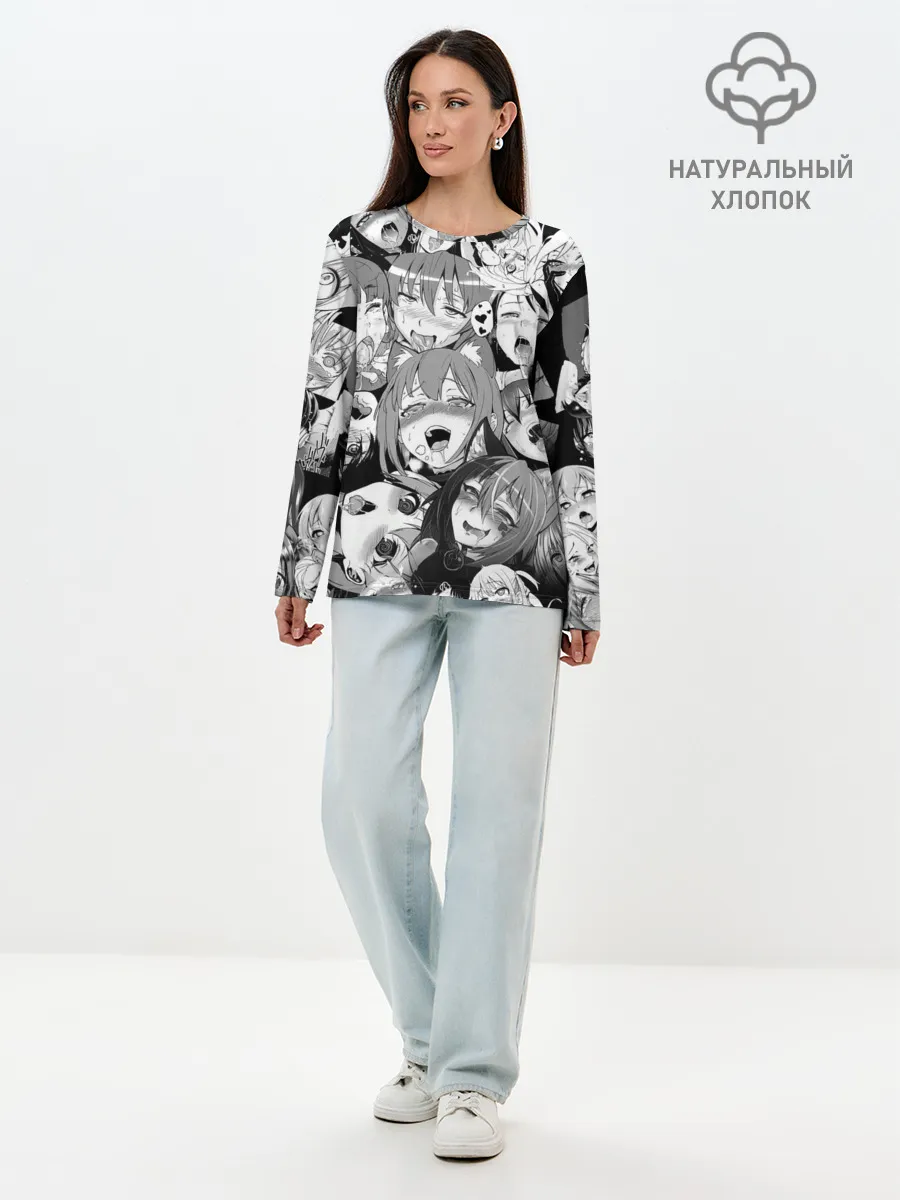 Лонгслив женский. Хлопок / СЕНПАЙ / SENPAI