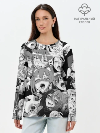 Лонгслив женский. Хлопок / СЕНПАЙ / SENPAI