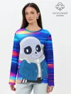 Лонгслив женский. Хлопок / Sans undertale | Санс