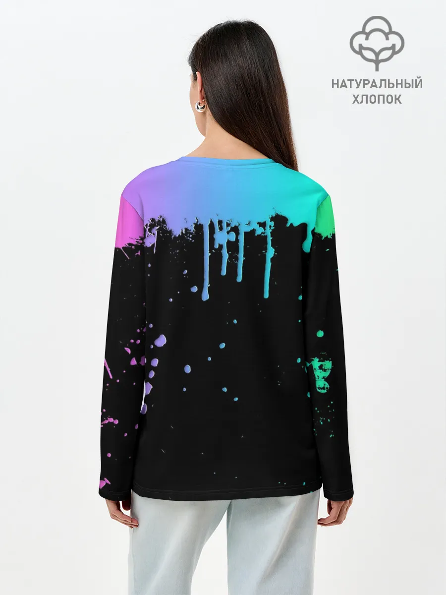 Лонгслив женский. Хлопок / MARSHMELLO