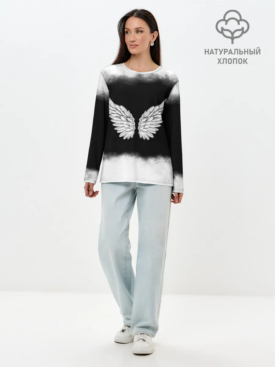 Лонгслив женский. Хлопок / Im an angel